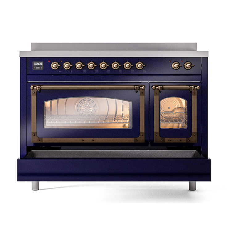 ILVE Nostalgie II Noblesse 48 in Induction Range, Midnight Blue/Burnished