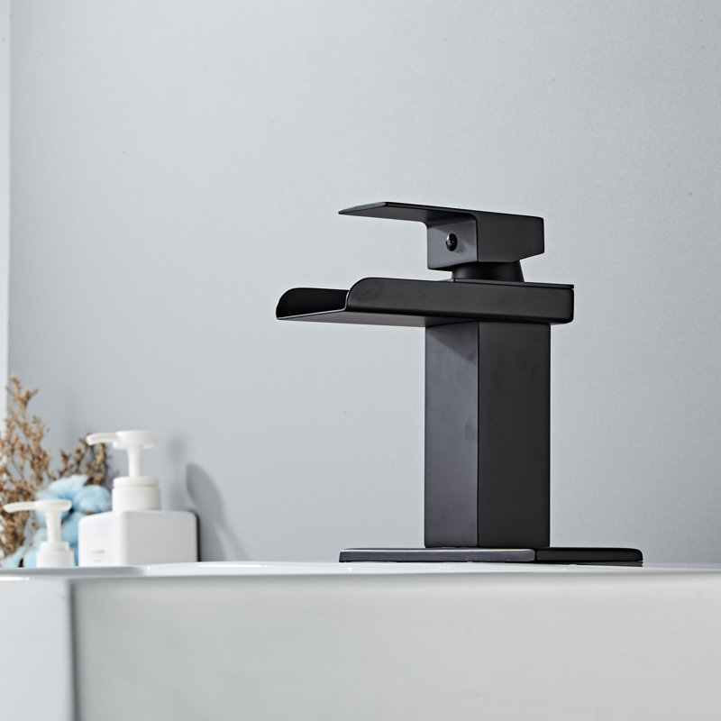 Single-handle Bathroom Faucet, Matte Black