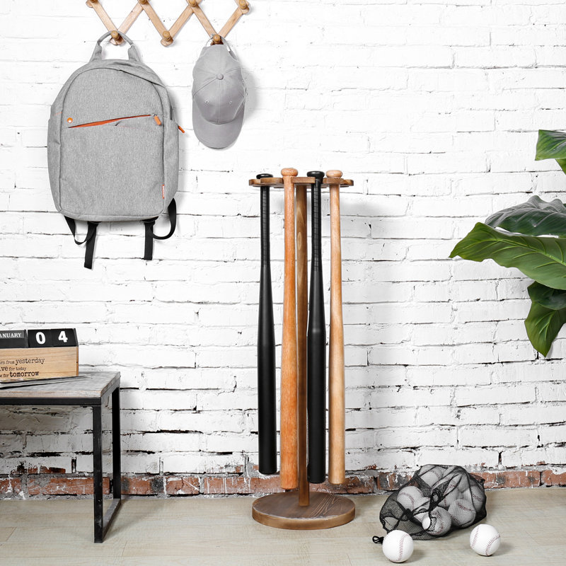 Solid Wood Freestanding Sports Rack