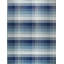Blue Handwoven Wool Plaid Weave Geometric Modern Contemporary Carpet Rug-1438063458