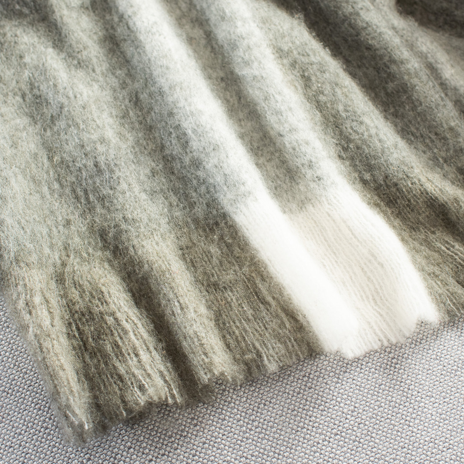 Santorini Knit Wool Throw Blanket