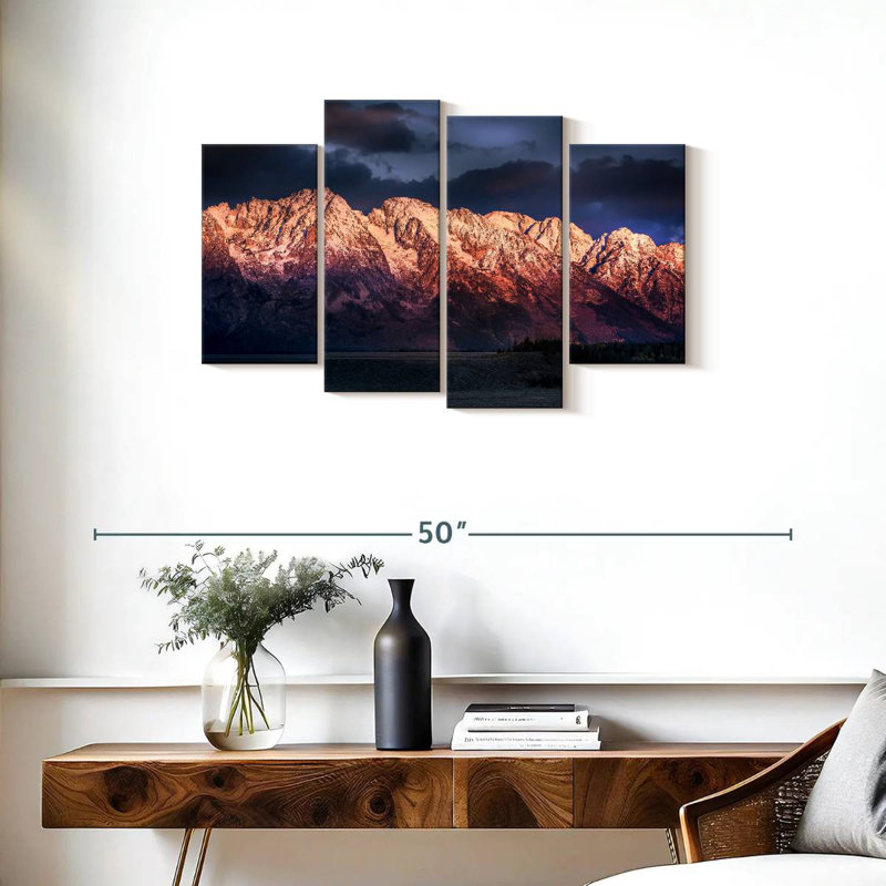 Alvord Grand Teton, aube hivernale, H 22 po x l 36 po