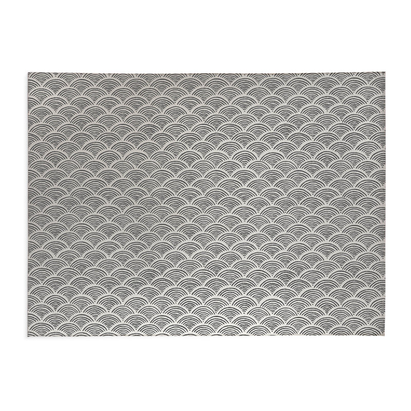 Paillasson Rolling Waves, Ivoire ivoire, L 60 po x L 84 po