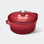 Cocotte en fonte émaillée 4,5 pte avec couvercle et accessoires - Batterie de cuisine rouge pour la cuisson, le rôtissage et les ragoûts