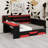 Modern Bed Frame with Built-in Charging Station and Storage Drawers-856530775