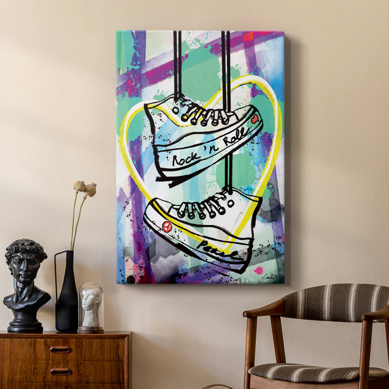 Sneaker Pop Glam Topper - galerie Cavas sur mesure, H 36 po x l 24 po