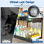Organisateur sous l'évier à 2 niveaux - Tablette coulissante réglable noire avec 3 rails coulissants, rangement extensible sous l'armoire pour la cuisine, la salle de bain, la buanderie et le garde-manger