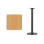 Plateau de table stratifié carré Jack avec base à hauteur de table-1984142537-1984142531