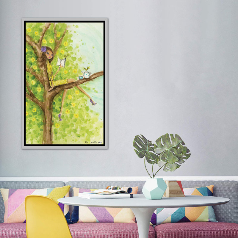 Printemps à Summerside # 3, art, H 60 po x l 40po x P 1,5 po, Toile avec cadre argenté