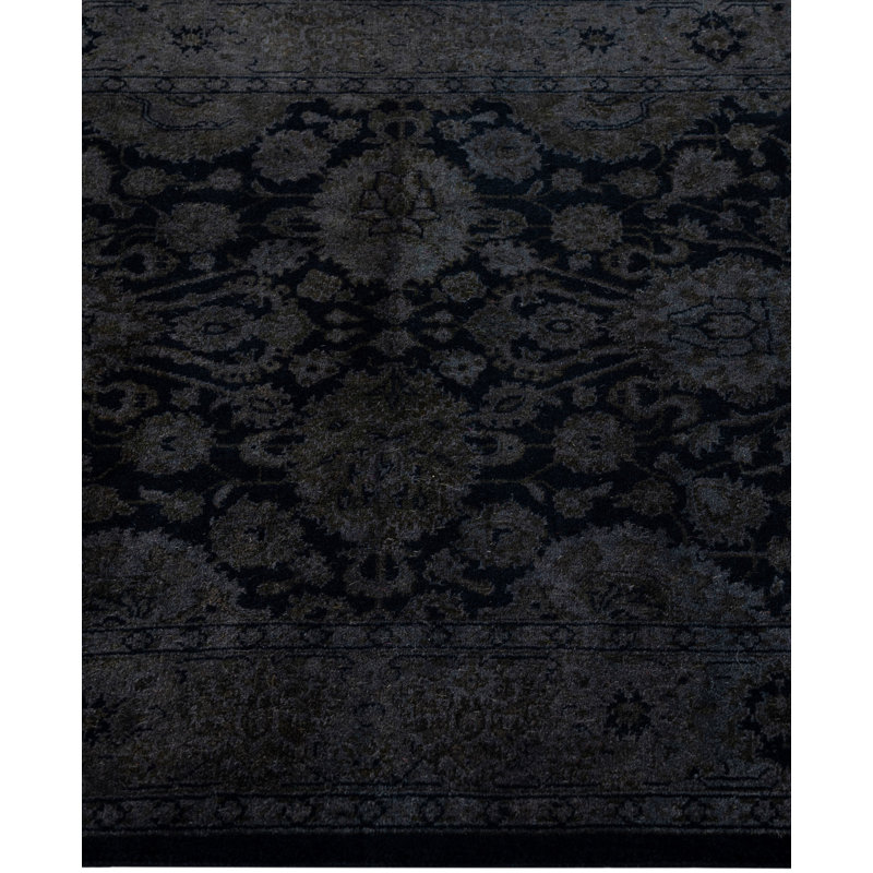Overdyed One-of-a-Kind 2' 8" x 12' 2" Hand Knotted Area Rug