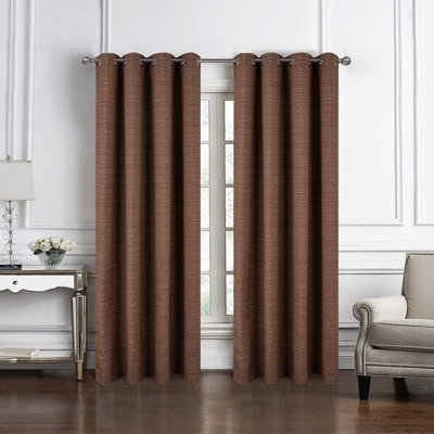 Kensington Textured Woven Privacy Window Curtain