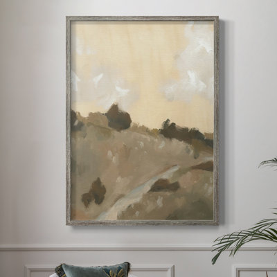 Hillside Walking Path IV Framed Print - Solid Wood