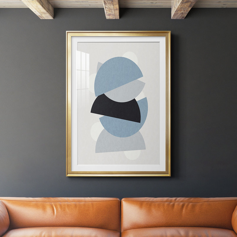 Shapely Blues I, reproduction encadrée de qualité supérieure - prête à être suspendue 46867, L 18,5 po x H 24,5 po