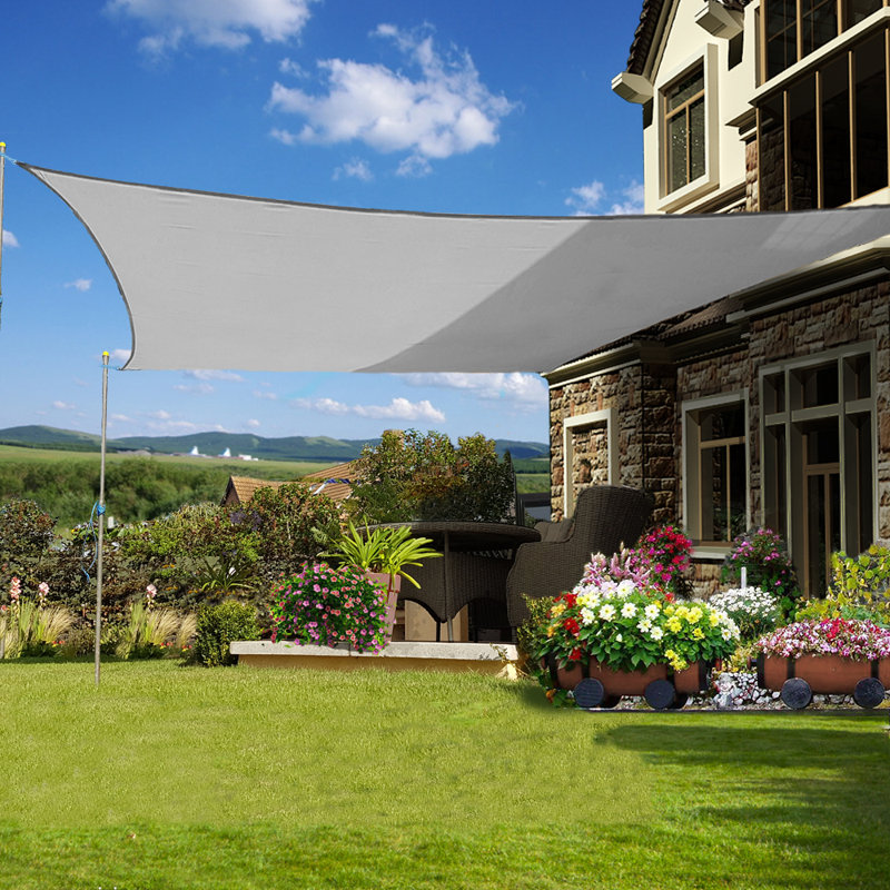 Drumawillin 2m x 2m Square Shade Sail, Grey