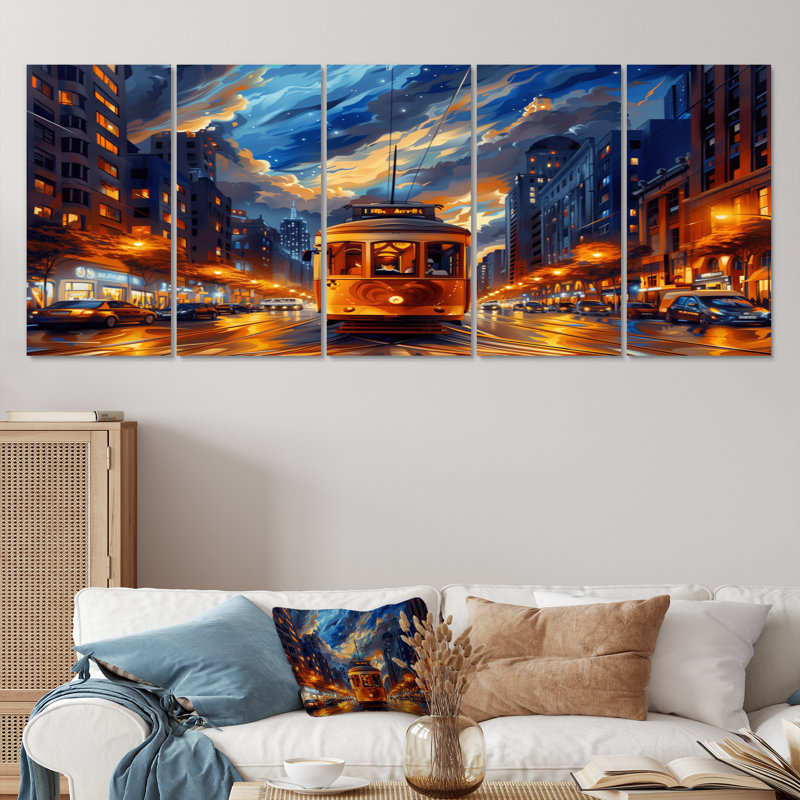 Solal - ensemble d'art mural City Buildings, H 32 po x l 80 po