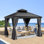 Pavillon de jardin permanent en aluminium