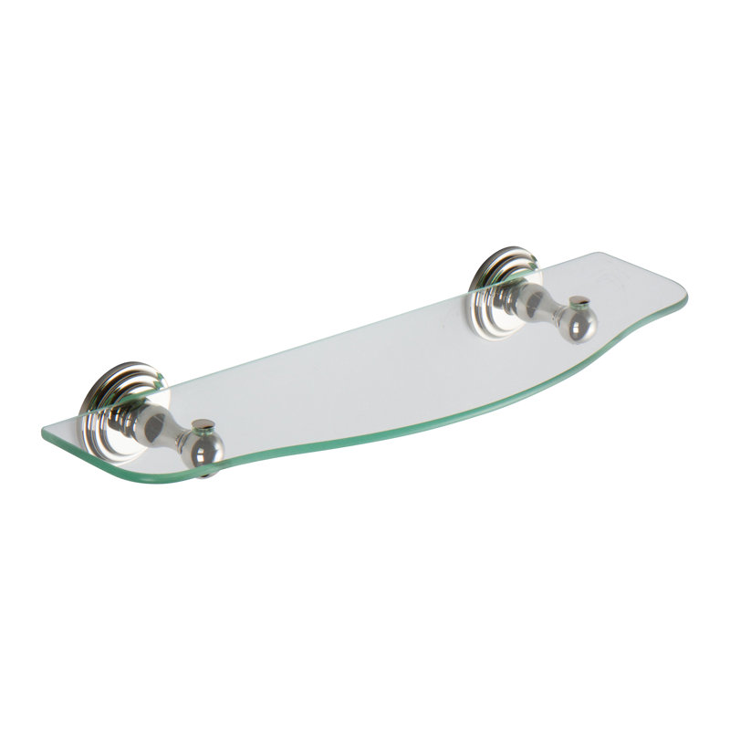 Chelsea Accent Shelf, Polished Nickel, 2.6" H x 24" W x 5.5" D
