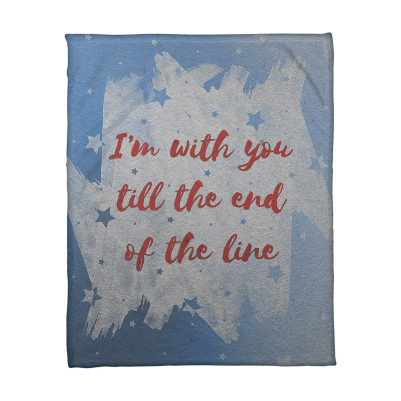 Sewn Throw Blanket, Blue/White, 60" W x 80" L, Medium