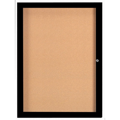 Enclosed Wall Mounted Bulletin Board LED Illuminated
