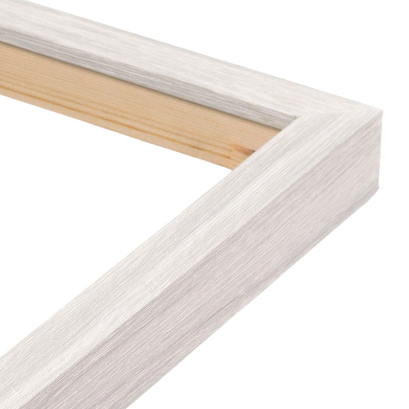 Wood Embossed Picture Frame, White, 5" x 7"