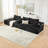 Cloud Style L-Shaped Chenille Sectional Sofa with No Assembly Compression Design