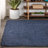 Pata Hand Woven Chunky Jute Navy Rug-553468762
