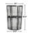 48 Gallon Metal Mesh Commercial Outdoor Trash Can Receptacle