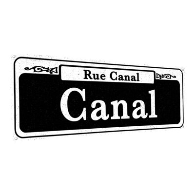 «New Orleans Canal Metal Sign»