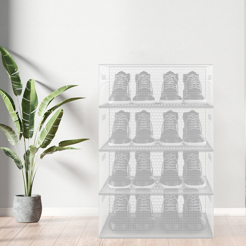 8 Pair Stackable Shoe Storage Box