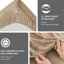 Drap simple taupe - 100% pour un espace de sommeil confortable, brossé des deux côtés, livré avec un drap plat, des draps-housses et une taie d'oreiller, des matelas élastiques de 16 po, 3 pièces lavables à la machine dans un ton doux