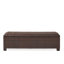 Banc de rangement en osier Pe, banc de patio avec rangement