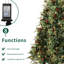 Arbre de Noël artificiel 7,5 pi pré-éclairé-1144000365
