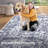 Non Slip Vintage Floral Floor Cover Non-Slip Thin Soft Retro Carpet Foldable Low-Pile Distressed Throw Rug for Dining Room Living Room Home Nursery-550743125