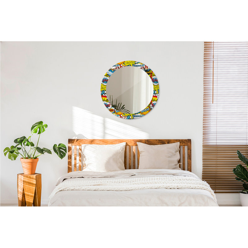 Huldar Glass Flat Wall Mirror