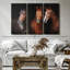 Animal «Brown Stallion Horses Canvas Print» sur-98864340