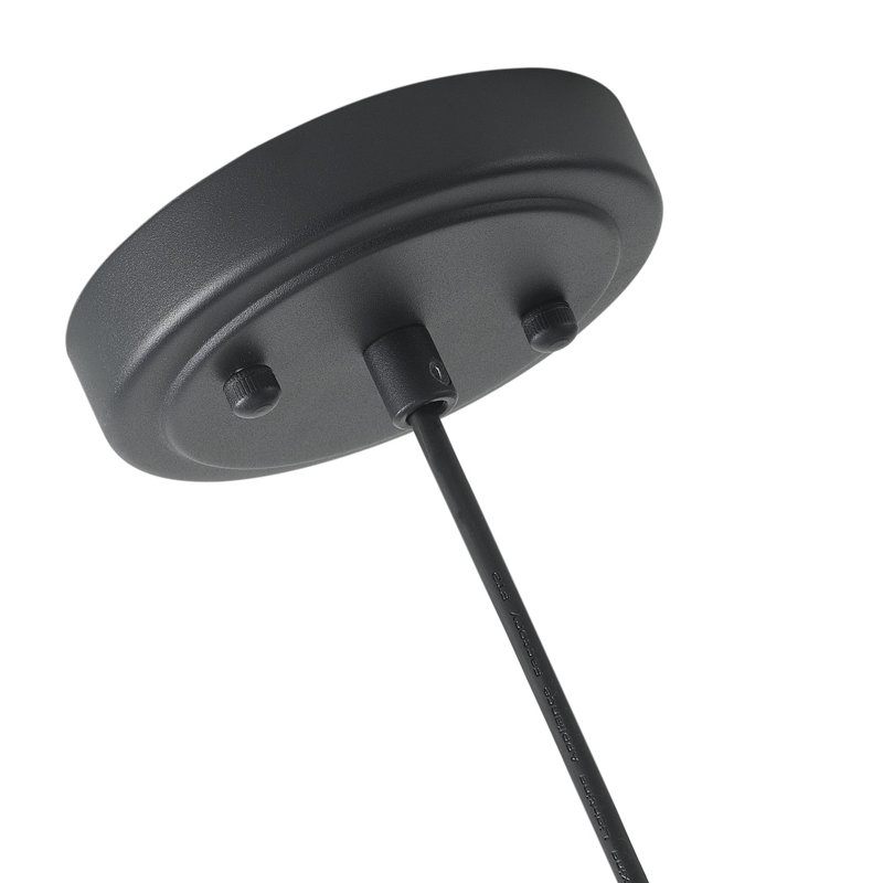 Luminaire suspendu rond en fer 3 lumières