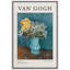 «Classical Artwork Flowers In A Blue Vase», reproduction encadrée sur toile par Vincent Van Gogh-95982703-95982704