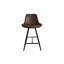 Upholstered Counter Stool with Metal Frame-88208201