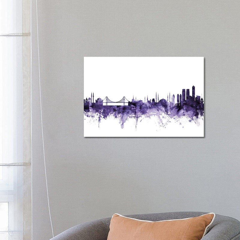 Istanbul, Turkey Skyline by Michael Tompsett - Wrapped Canvas Gallery-Wrapped Canvas Giclée
