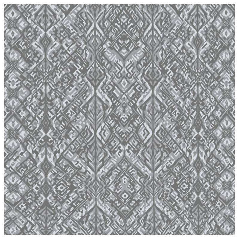 Gray Ikat Pattern Blankets, 50in W x 60in H