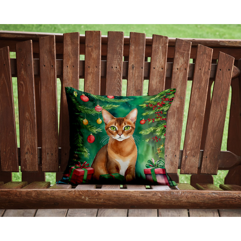 Coussin Cat, Carré 14 po, Abyssinien