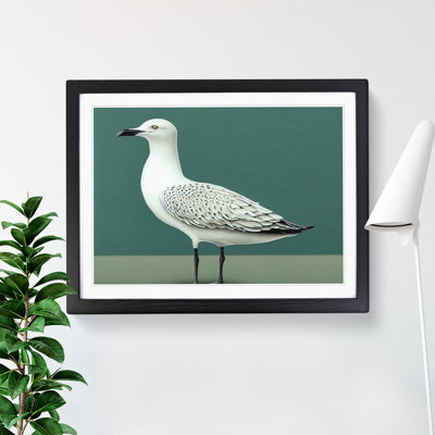 View Of A Seagull - Framed Print