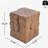 Amira Outdoor And Indoor Stump Shape MGO Side Table, Brown Finish