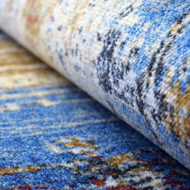 Tapis d'intérieur contemporain Roisin, Tapis de couloir 2 pi 7 po x 6 pi