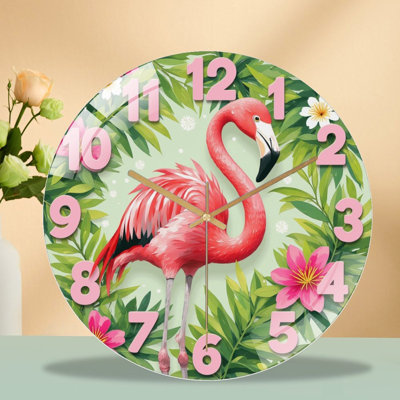 Horloge murale Flamingo