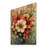 Farmhouse Wreath Spiral Of Petals I - Wreath Wood Wall Art - On Natural Pine Wood-1424246048
