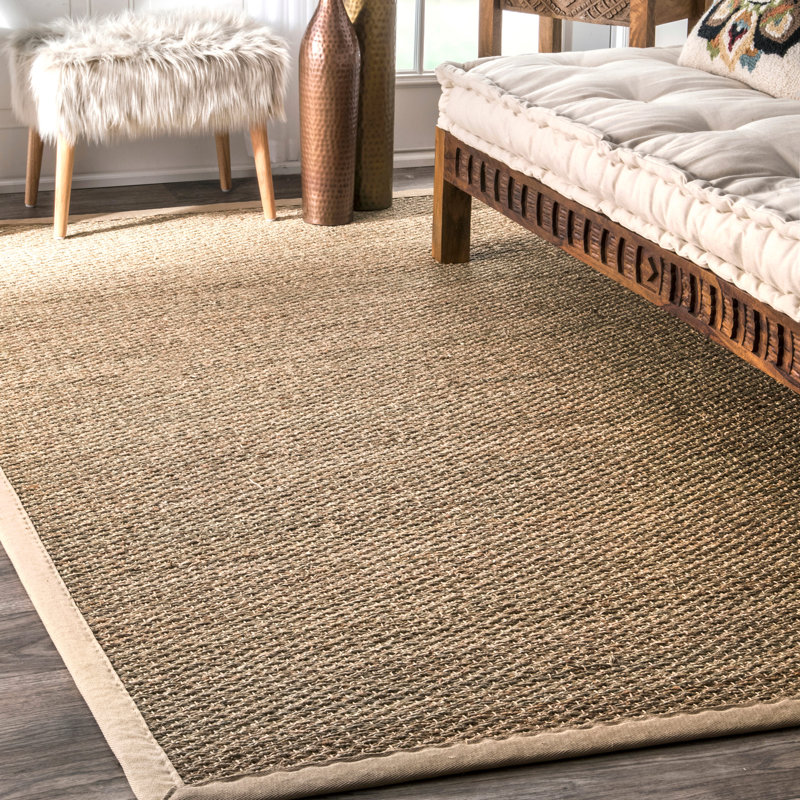 Angelica Bamboo Slat / Seagrass Area Rug, Rectangle 244 x 305cm
