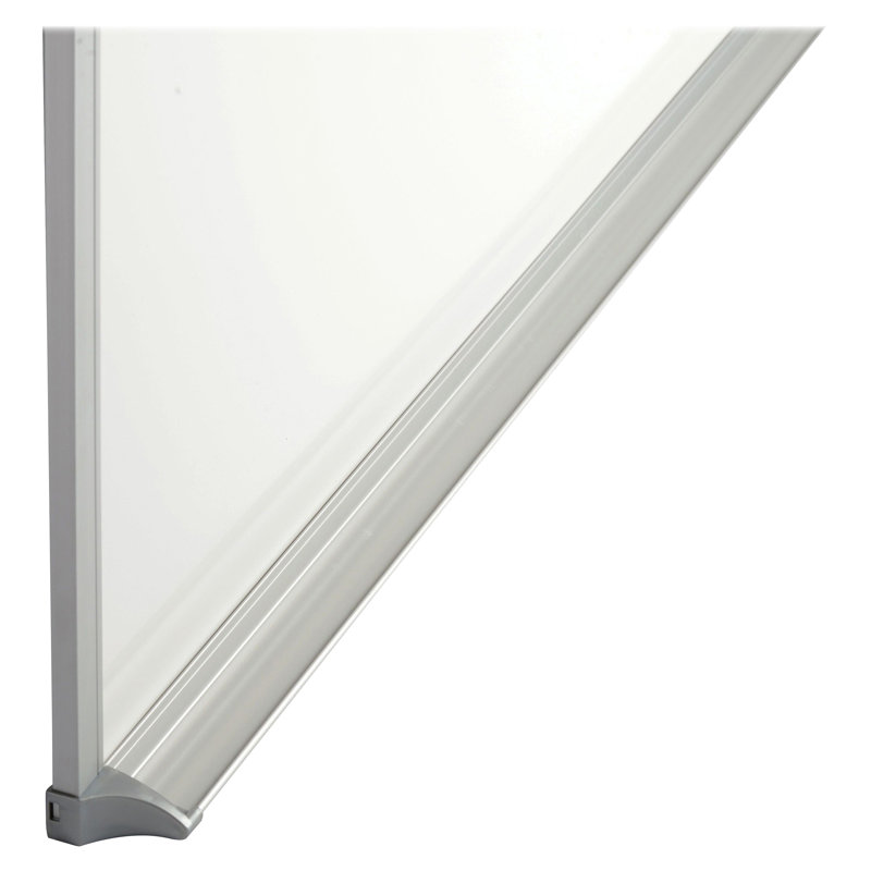 Magnetic Porcelain Whiteboard with Silver Aluminum Frame, 48" x 36"