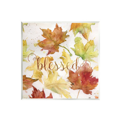 «Blessed Fall Maple Leaves On MDF» par Carol Robinson, reproduction