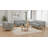 Henn Fabric Upholstered Flared Arm Loveseat Grey